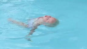 Swimming baby [VIDEO]: 16-month-old Elizabeth Christensen swims on her own effortlessly