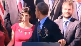 Obama fainting woman VIDEO: Watch President catching Karmel Allison