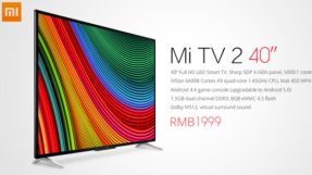 Xiaomi Mi TV 2 specs, price: 40-inch HD TV for $320