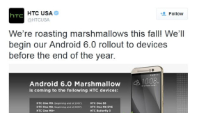 Android 6.0 Marshmallow update release for HTC One M9, HTC One 8, and more devices