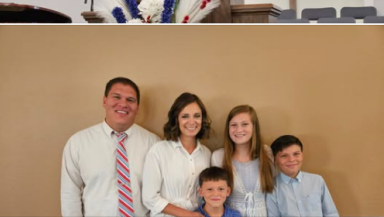 Pastor Josh Sullivan with his family (Photo: Fellowship Baptist Church)