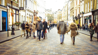 people, London, city, crowds