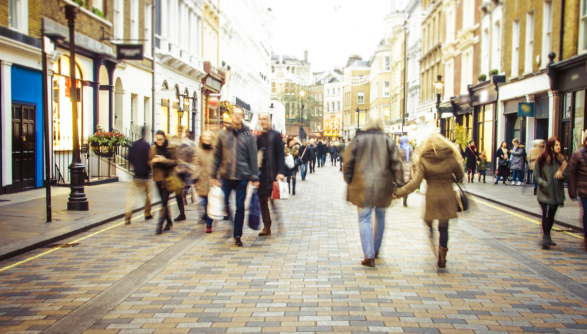 people, London, city, crowds