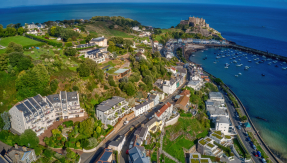 The village of Gorey in Jersey.