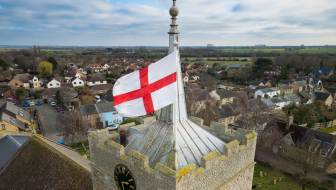 England, St Georges Day, English flag, English, church
