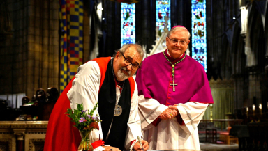 Mark Strange, Leo Cushley - signing declaration of friendship 2025