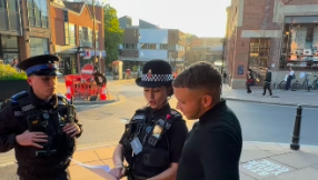 Police issue street preacher with warning over amplification