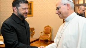 Pope Leo and Volodymyr Zelensky