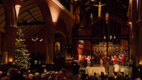 A Christmas service