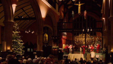 A Christmas service