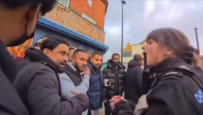 Muslims, police officer