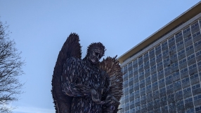 Plymouth hosts Knife Angel as city churches unite for 28 days of prayer for peace