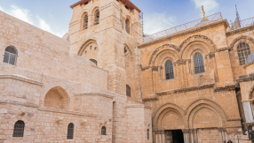 Church leaders stopped by Israeli police from entering Holy Sepulchre on Palm Sunday