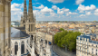 Bordeaux city with St Andrew Cathedral, France