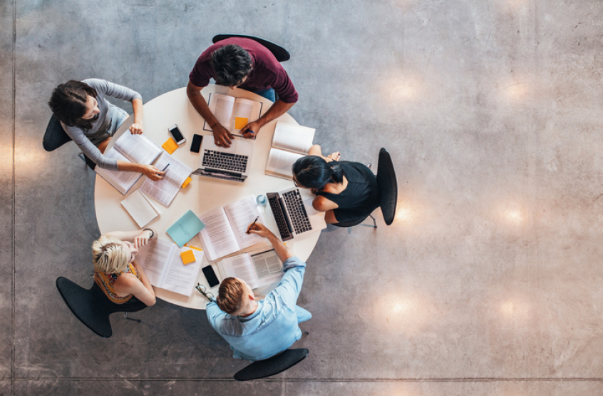 students, university, work, laptops, digital, AI, artificial intelligence