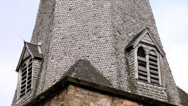 St Dubricius Church spire.