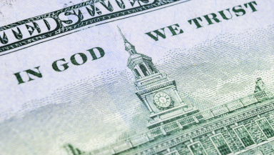 American dollar bill, money, In God We Trust
