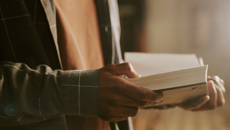 Christian man, faith, Bible, prayer, pastor