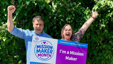 Wil Horwood and Louise Archer of Mission Direct