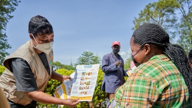 Tearfund staff in the Democratic Republic of Congo.
