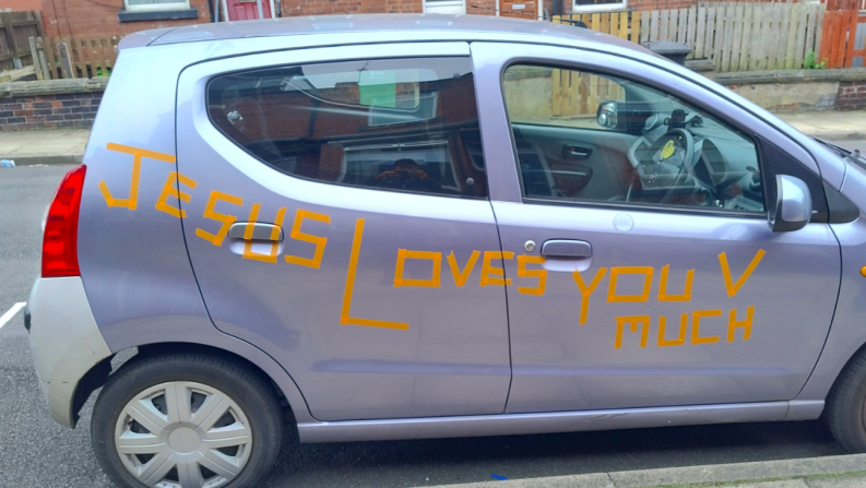 Jesus loves you car stickers, car insurance, insurance, car