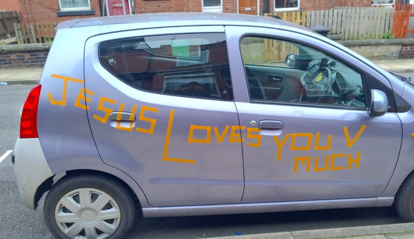 Jesus loves you car stickers, car insurance, insurance, car