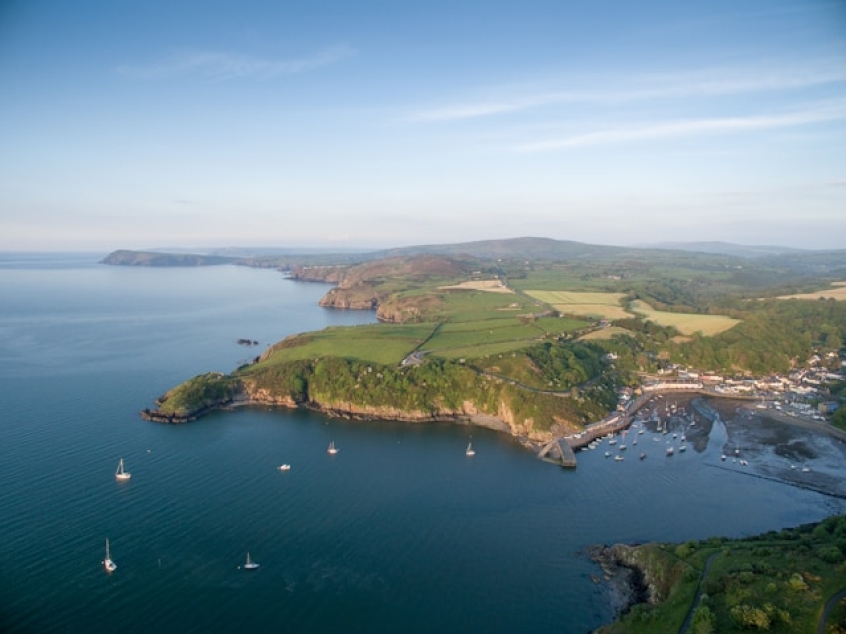 Fishguard, Pembrokeshire, Wales, coast, village