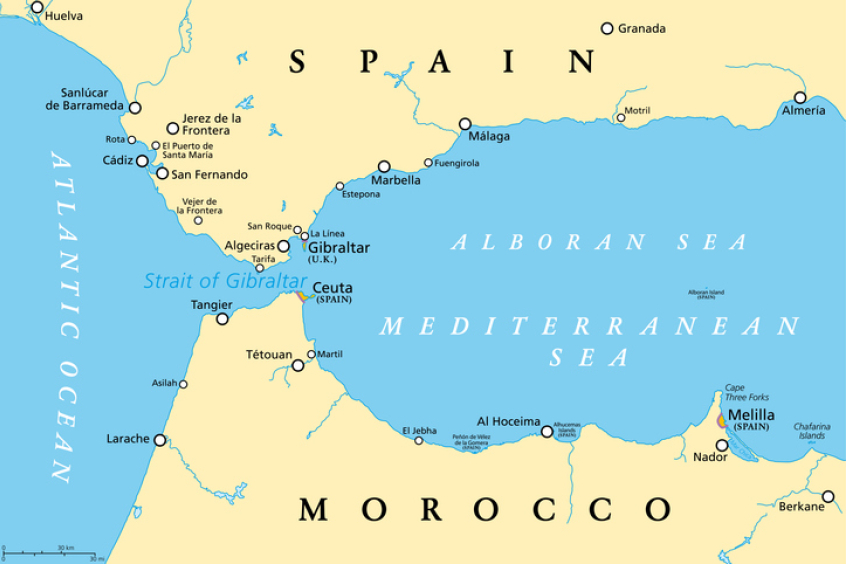 Ceuta, Spain, Morocco