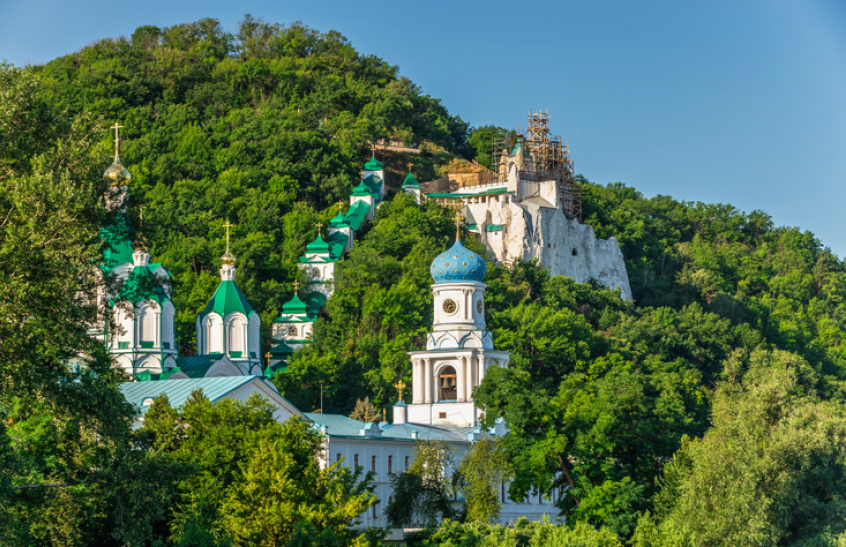Holy Mountains Lavra of the Holy Dormition in Svyatogorsk or Sviatohirsk, Ukraine / Holy Dormition Sviatohirsk monastery