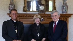 Martyn Snow, Sarah Mullally and Gordon Brown