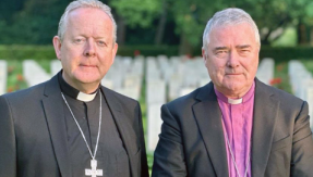 Archbishop Eamon Martin, Catholic Archbishop of Armagh, and Archbishop John McDowell, Church of Ireland Archbishop of Armagh.