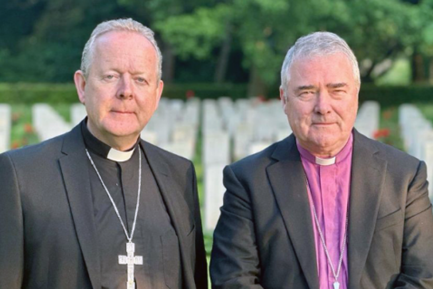 Archbishop Eamon Martin, Catholic Archbishop of Armagh, and Archbishop John McDowell, Church of Ireland Archbishop of Armagh.