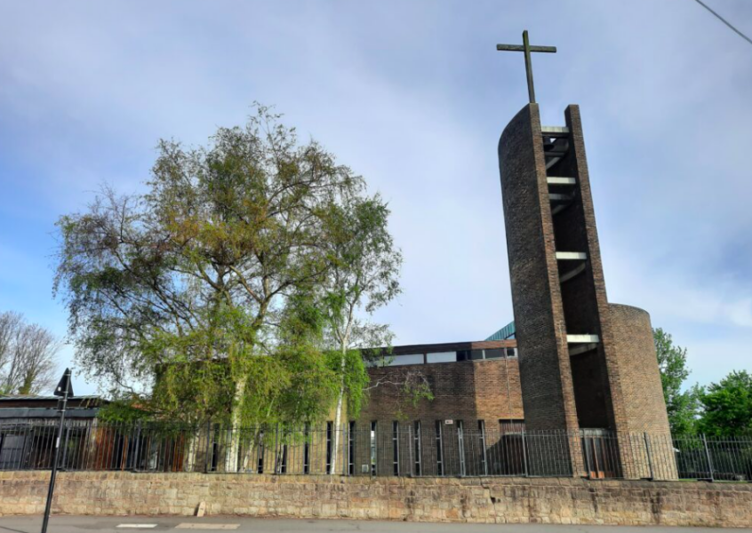 The Church of St Catherine of Siena.