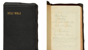 Bible inscribed by Einstein fails to find a buyer at auction