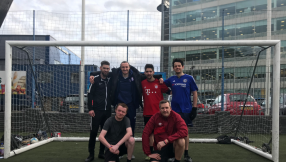 Salvation Army football team gets a warm welcome at Ipswich Town Football Club