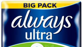Always drops female symbol from sanitary products to be trans-inclusive