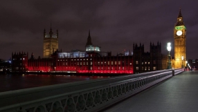 Landmarks lit up red in solidarity with people suffering persecution
