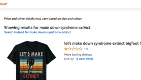 Mothers slam 'disgusting' \'Let\'s make Down syndrome extinct\' T-shirts