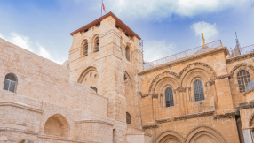 Church leaders stopped by Israeli police from entering Holy Sepulchre on Palm Sunday