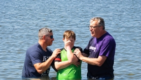 Twenty churches unite as 80 people are baptised in public celebration