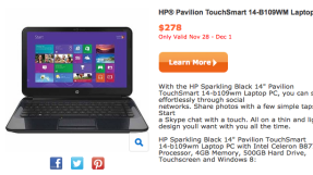 Black Friday 2013 laptop deals for $248 at Bestbuy, $99 32-inch TV at Walmart among Nov. 28 doorbusters