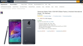 Unlocked Samsung Galaxy Note 4 for sale on Amazon for $860; U.K. release delayed