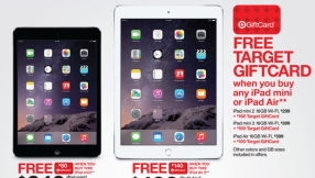Target Black Friday deals: $140 gift card for iPad Air 2, Galaxy S5 for $0.01, and more