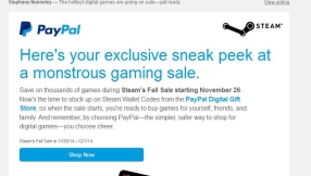 Steam Fall Sale 2014 starts Nov. 26: Deals and game discounts for two weeks