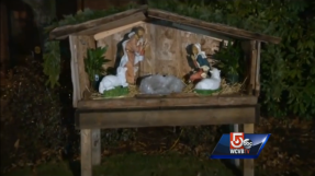 FBI joins investigation after baby Jesus stolen from Nativity scene and replaced with real pig\'s head