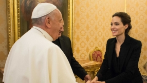 Angelina Jolie meets Pope Francis at the Vatican