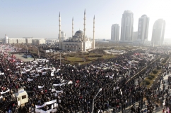 Mass protests in Chechnya against Charlie Hebdo cartoons 