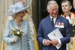 Queen attends VE Day service of thanksgiving at Westminster Abbey