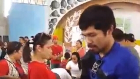 Manny Pacquiao and wife Jinkee share blessings by helping needy schoolchildren