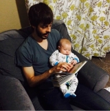 Israel David gets \'Bible time\' with dad Derick Dillard